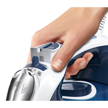 Fier de calcat Bosch TDA5024210, Talpa Ceranium-Glissee, 2450W, 0.35 l, 180 g/min, 40 g/min, Albastru