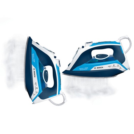 Fier de calcat Bosch TDA5024210, Talpa Ceranium-Glissee, 2450W, 0.35 l, 180 g/min, 40 g/min, Albastru