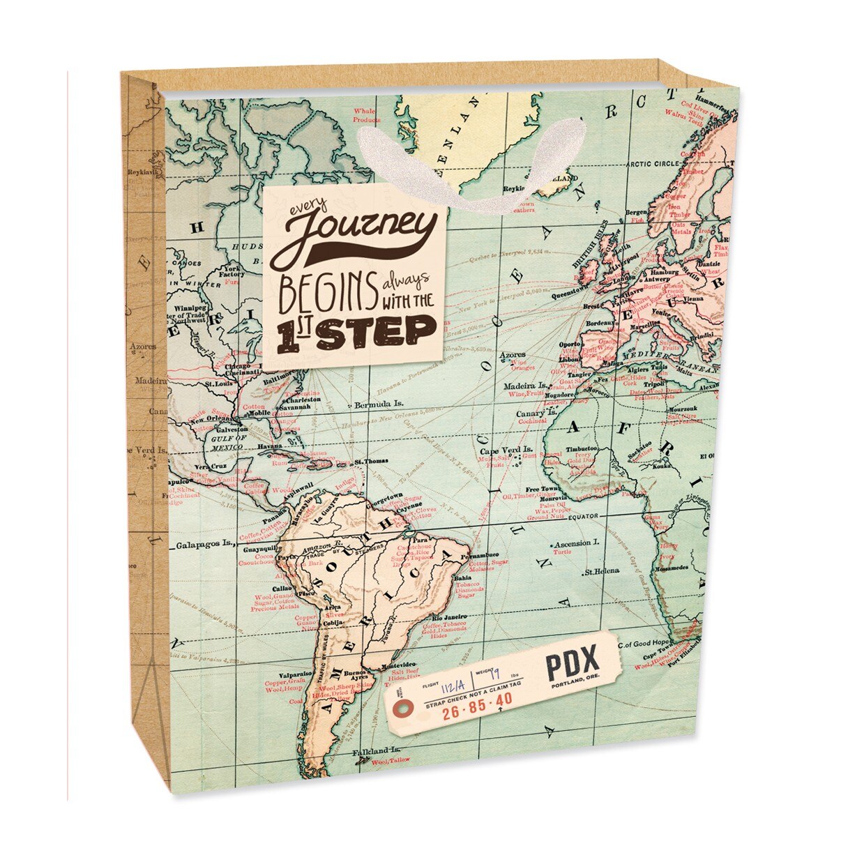 Punga medie pentru cadouri - Map