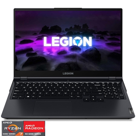 Лаптоп Gaming Lenovo Legion 5 15ACH6A, AMD Ryzen™ 7 5800H, 15.6", Full HD, RAM 16GB, 1TB SSD, AMD Radeon™ RX 6600M 8GB, No OS, Phantom Blue
