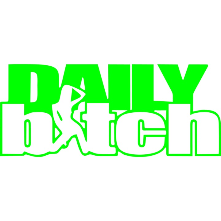 Autómatrica "Daily bitch v2", 17x7 cm, zöld