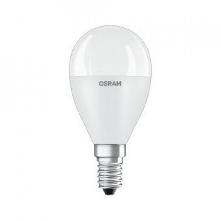 Сферична led крушка 7.5W (60W), E14, P60, 806lm, дневна светлина (4000K), опал, Osram