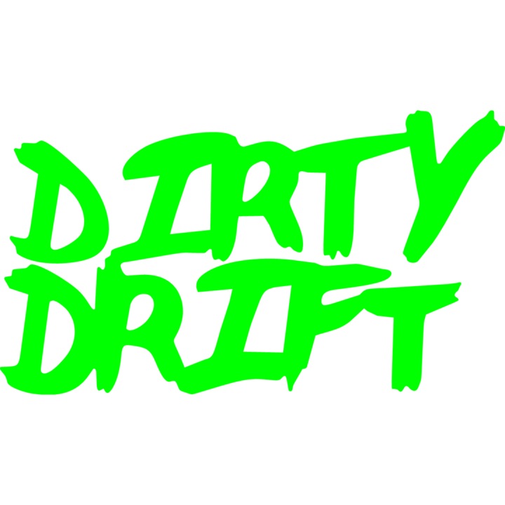 Autómatrica "Dirty drift", 15x9 cm, zöld