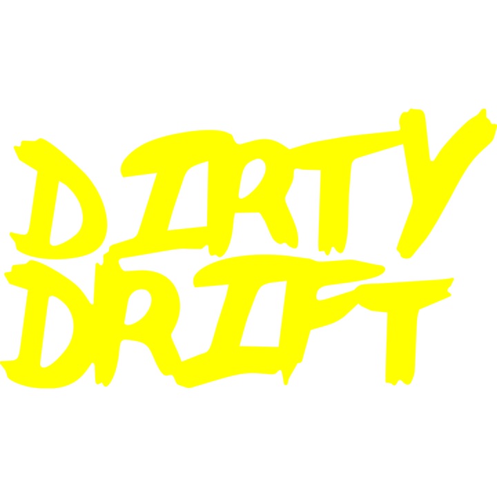 Autómatrica "Dirty drift", 15x9 cm, Sárga