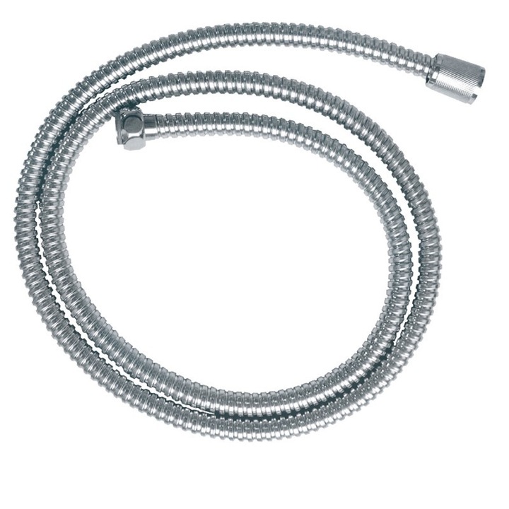 Furtun de dus, Extol, 150cm, inox, crom