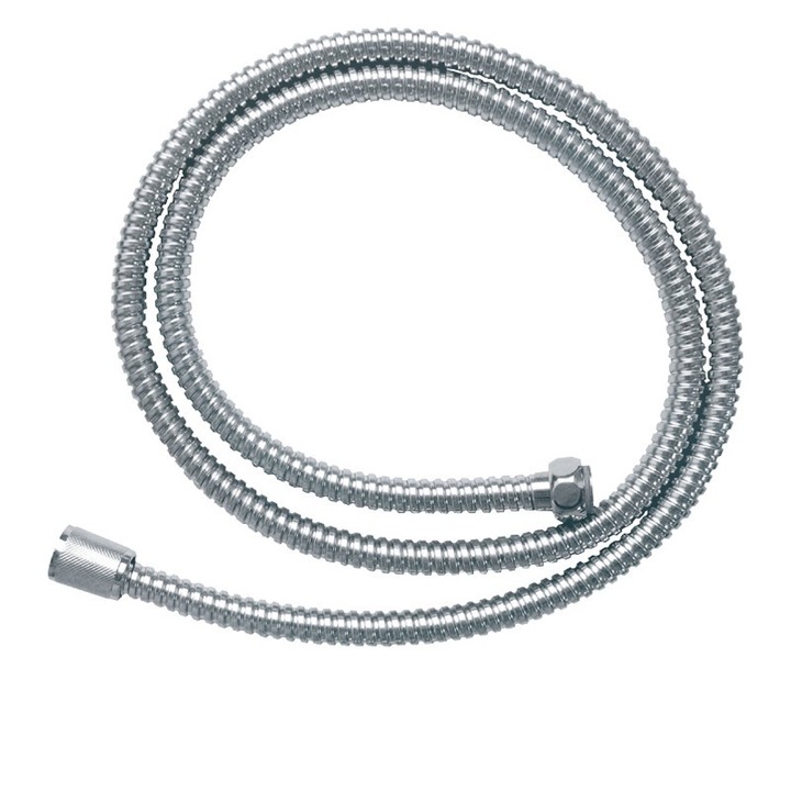 Furtun de dus, Extol, 180cm, inox, crom