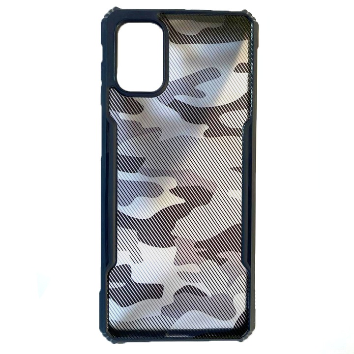 Husa cu bumper TPU pentru Samsung Galaxy M31s, Antisoc, Super Slim, Black