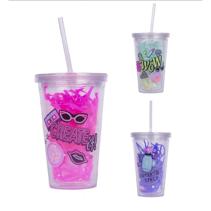 Canenco - Create it! fürdőszett pohárban - 3 féle