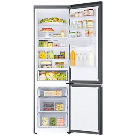 Combina frigorifica Samsung RB38T650EB1/EF, 386 l, No frost, Compresor Digital Inverter, All around coooling, Dispenser apa, Clasa E, H 203 cm, Negru