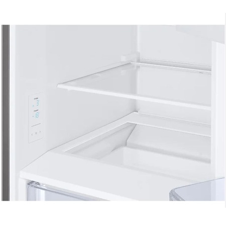 Combina frigorifica Samsung RB34T630ESA/EF, 341 l, No Frost, Compresor Digital Inverter, All around coooling, Dispenser apa, Clasa E, H 185.3 cm, Inox