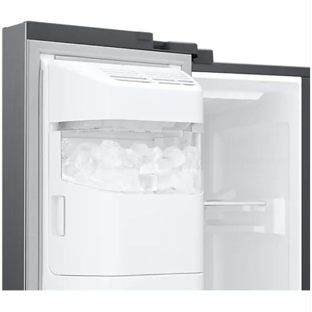 Side By Side Samsung RS67A8510S9/EF, 634 l, Full No Frost, Twin Cooling Plus, Conversie Smart 5 in 1, Compresor Digital Inverter, Non-Plumbing, Dozator Apa, Clasa F, H 178 cm, Inox