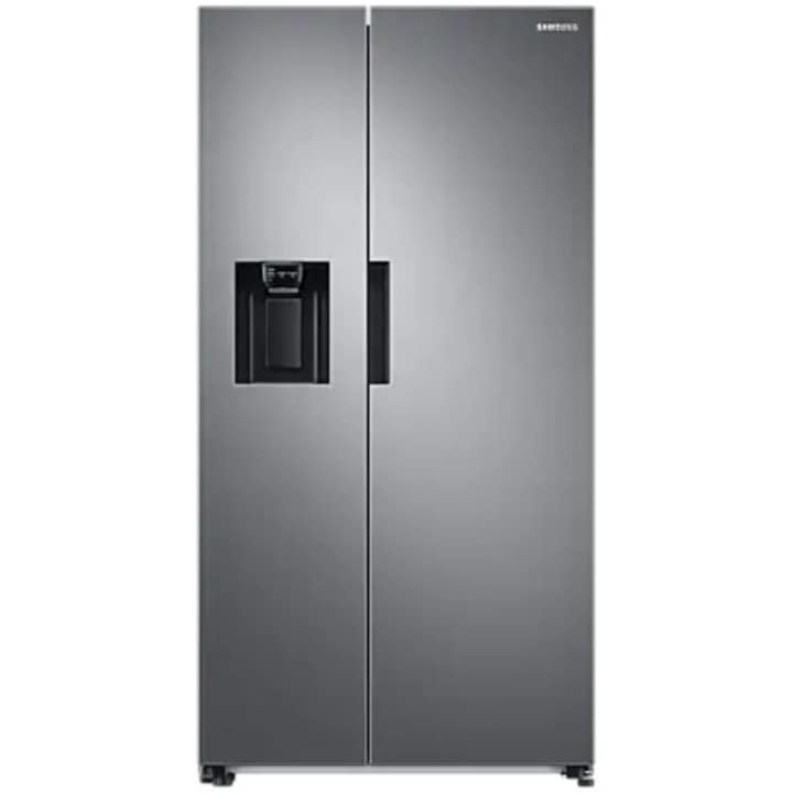 Side By Side Samsung RS67A8510S9/EF, 634 l, Full No Frost, Twin Cooling Plus, Conversie Smart 5 in 1, Compresor Digital Inverter, Non-Plumbing, Dozator Apa, Clasa F, H 178 cm, Inox