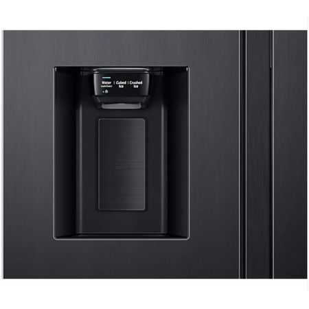 Side By Side Samsung RS68A8531B1/EF, 634 l, Full No Frost, Twin Cooling Plus, Conversie Smart 5 in 1, Compresor Digital Inverter, Non-Plumbing, Dozator apa, Clasa E, H 178 cm, Negru