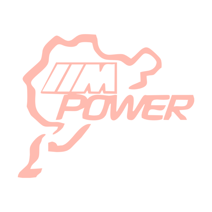 Sticker auto ''M power'', 16x16 cm, Roz