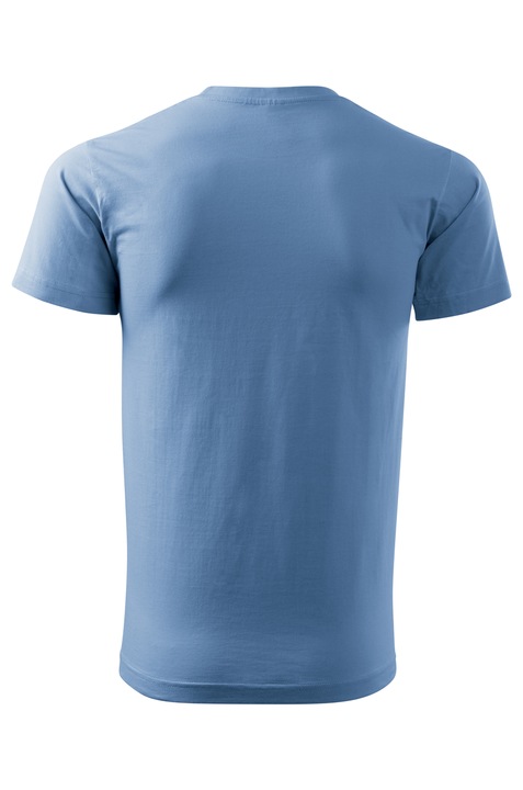 Tricou personalizat Don't stop the music, pentru barbati, albastru deschis, 100% bumbac, marime XL