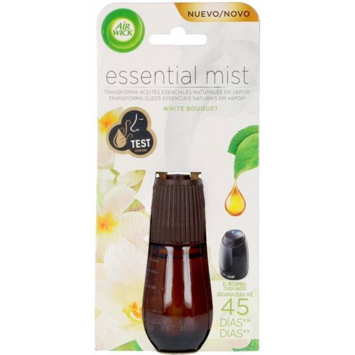 Utántöltő légfrissítőhöz Air-Wick, Essential Mist, bazsarózsa és jázmin, 20 ml