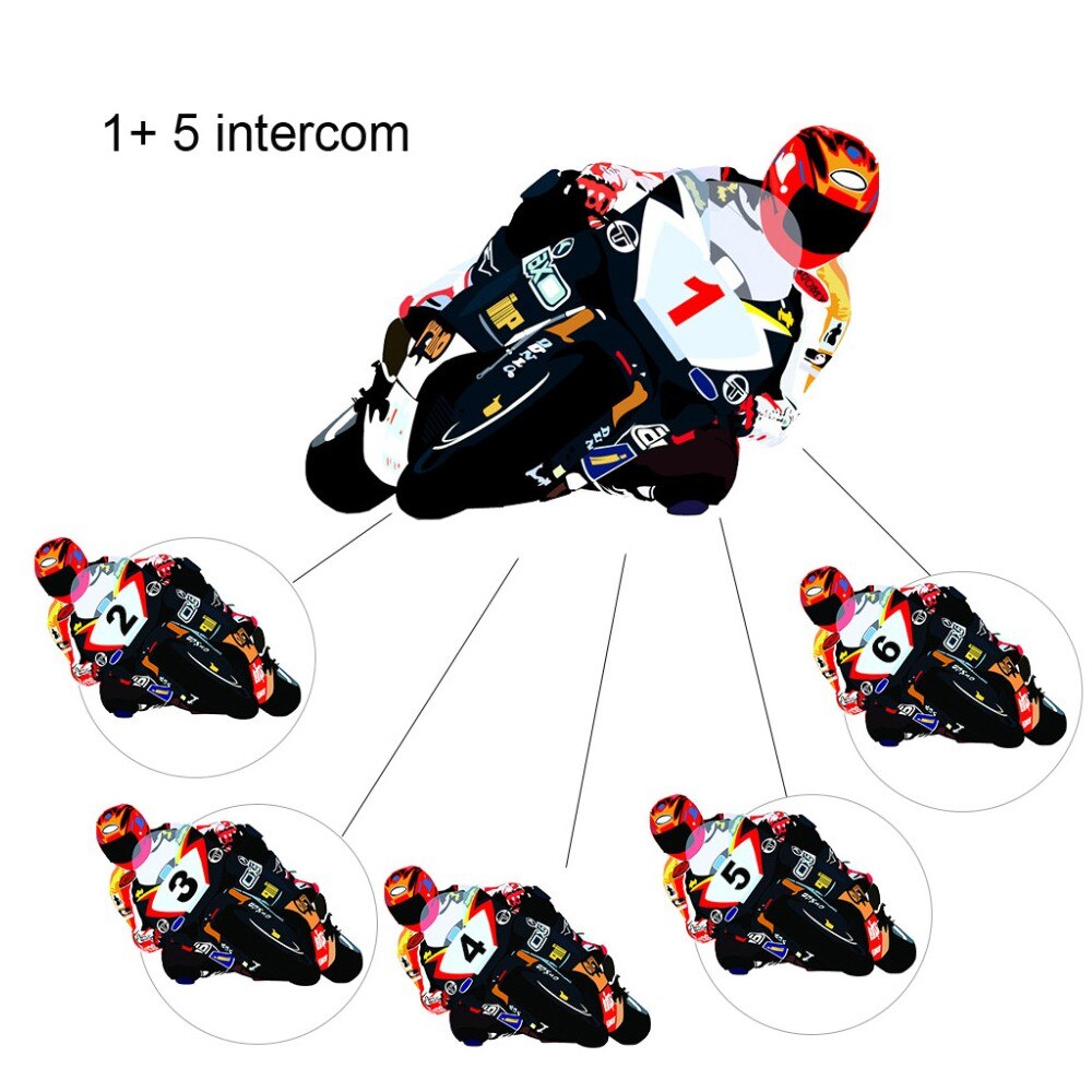 Intercom U-Com 6R Interphone moto : , intercom de