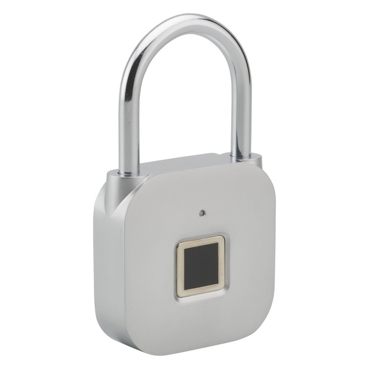 Lacat cu amprenta digitala - nichel satinat