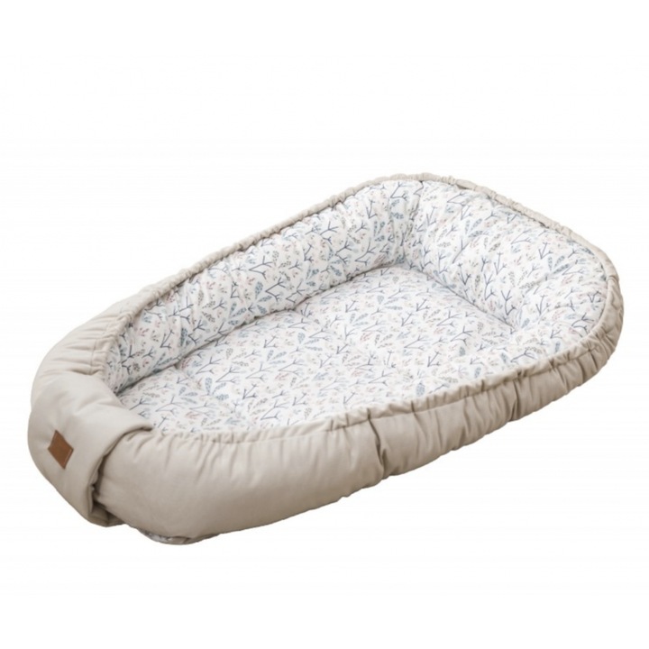 Cuib pentru bebelusi, Nordville, Bumbac, Crem