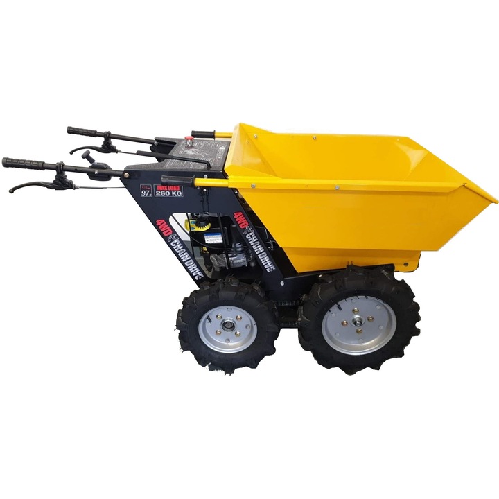 Transportor dumper 260 Kg motor benzina Briggs & Stratton 6KW