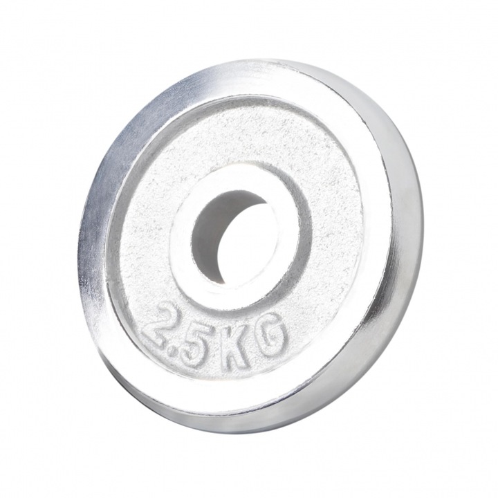 Disc metalic, Gorilla Sports, Cromat, 30/31mm, 2.5 kg