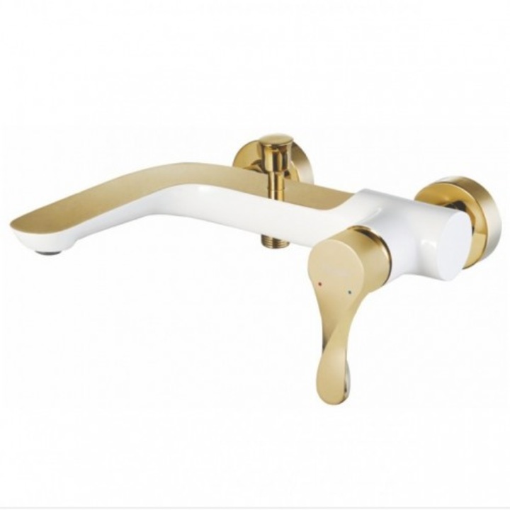 Baterie Baie Cada/Dus WDQ23F43AW Alb cu Auriu
