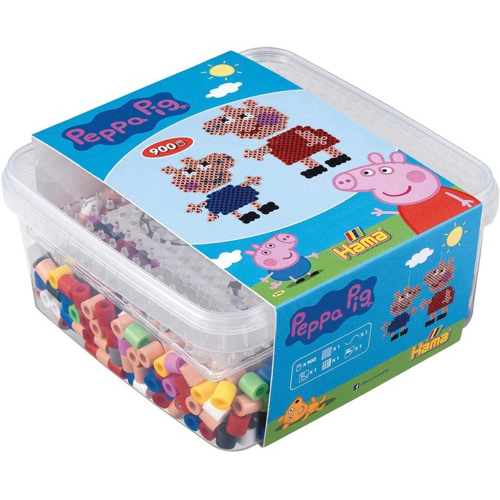 Set de Margele, Hama Maxi Peppa Pig, 900 de Piese