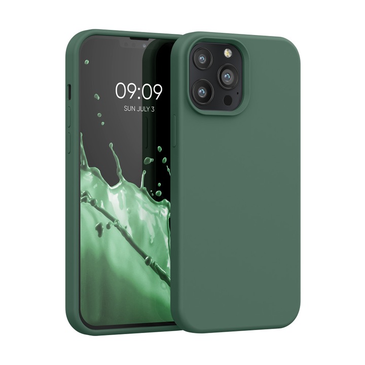 Husa pentru Apple iPhone 13 Pro Max, Silicon, Verde, 55881.166, kwmobile