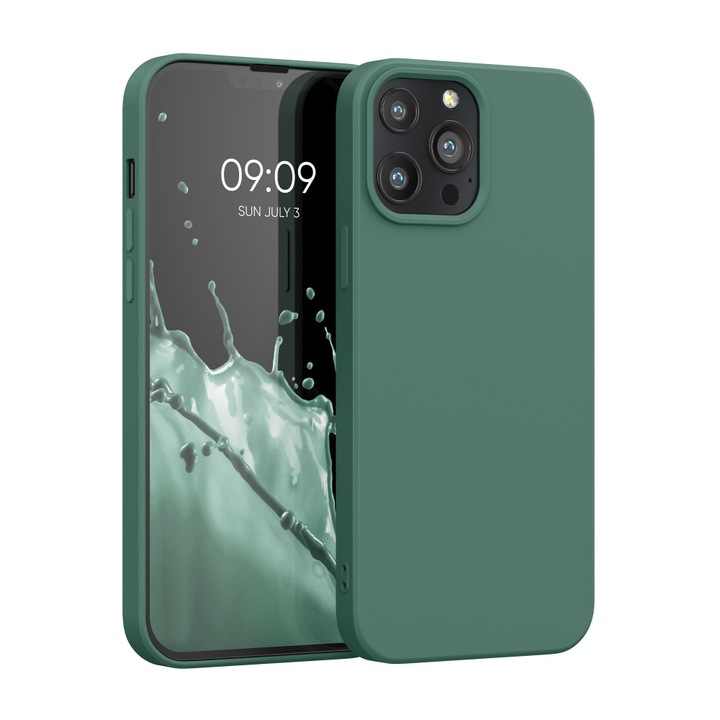 Husa pentru Apple iPhone 13 Pro Max, Silicon, Verde, 55975.166, kwmobile