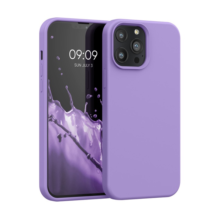 Husa pentru Apple iPhone 13 Pro Max, Silicon, Mov, 55881.222, kwmobile