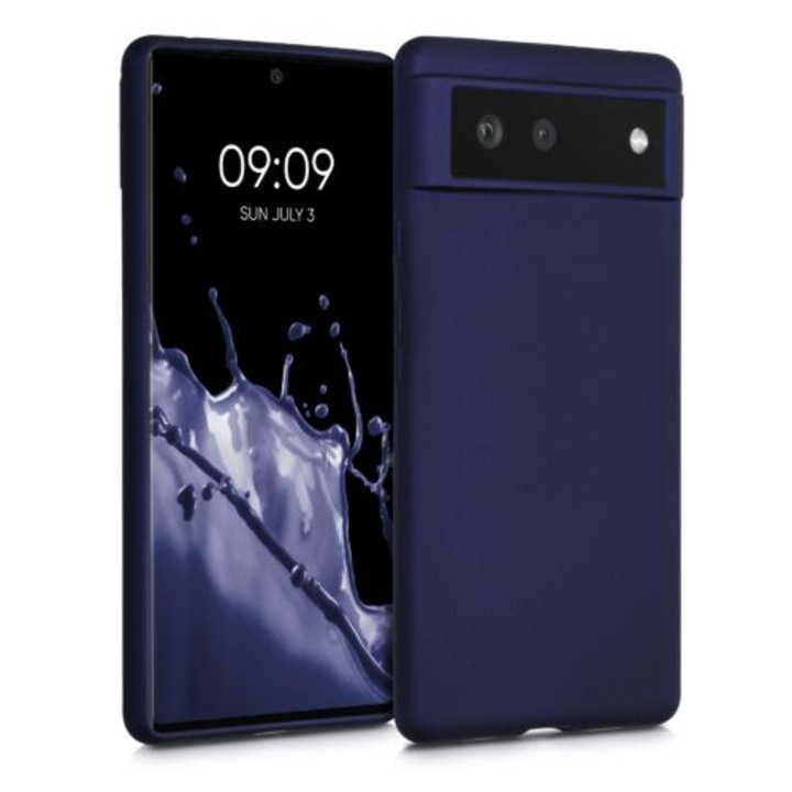 Telefontok Google Pixel 6, szilikon, kék, 55783.64, kwmobile