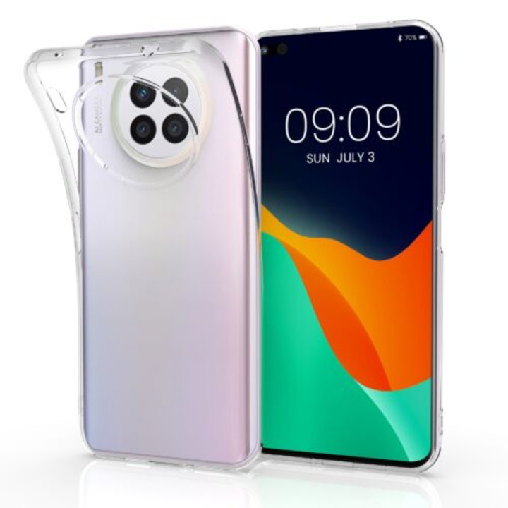 Кейс за Huawei nova 8i, Силиконов, Прозрачен, 56660.03, Kwmobile