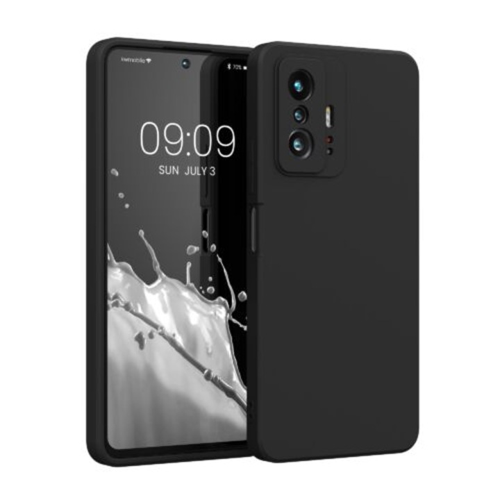 Telefontok Xiaomi 11T / 11T Pro, szilikon, Fekete, 56573.01, kwmobile