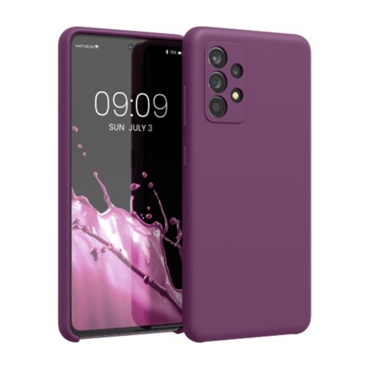 Telefontok Samsung Galaxy A52 / Galaxy A52 5G / Galaxy A52s 5G, szilikon, lila, 54347.197, kwmobile, 54347.197, kwmobile