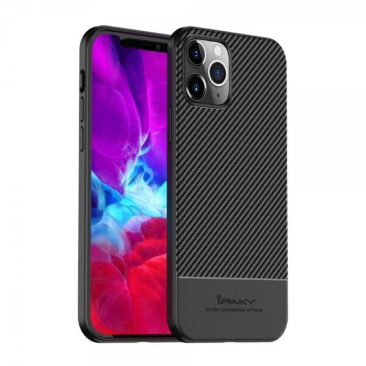 Ipaky Moosie Back iPhone 12 Pro Max 6.7-hez, fekete
