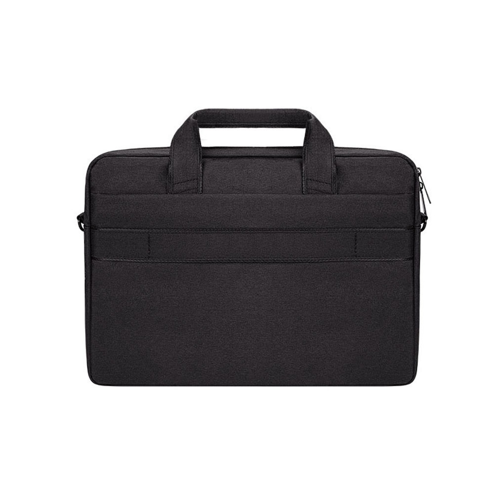 Geanta pentru laptop, Compatibilitate maxima 15.6 inch, Rezistenta la apa, Poliester, 42x32x6 cm, Negru
