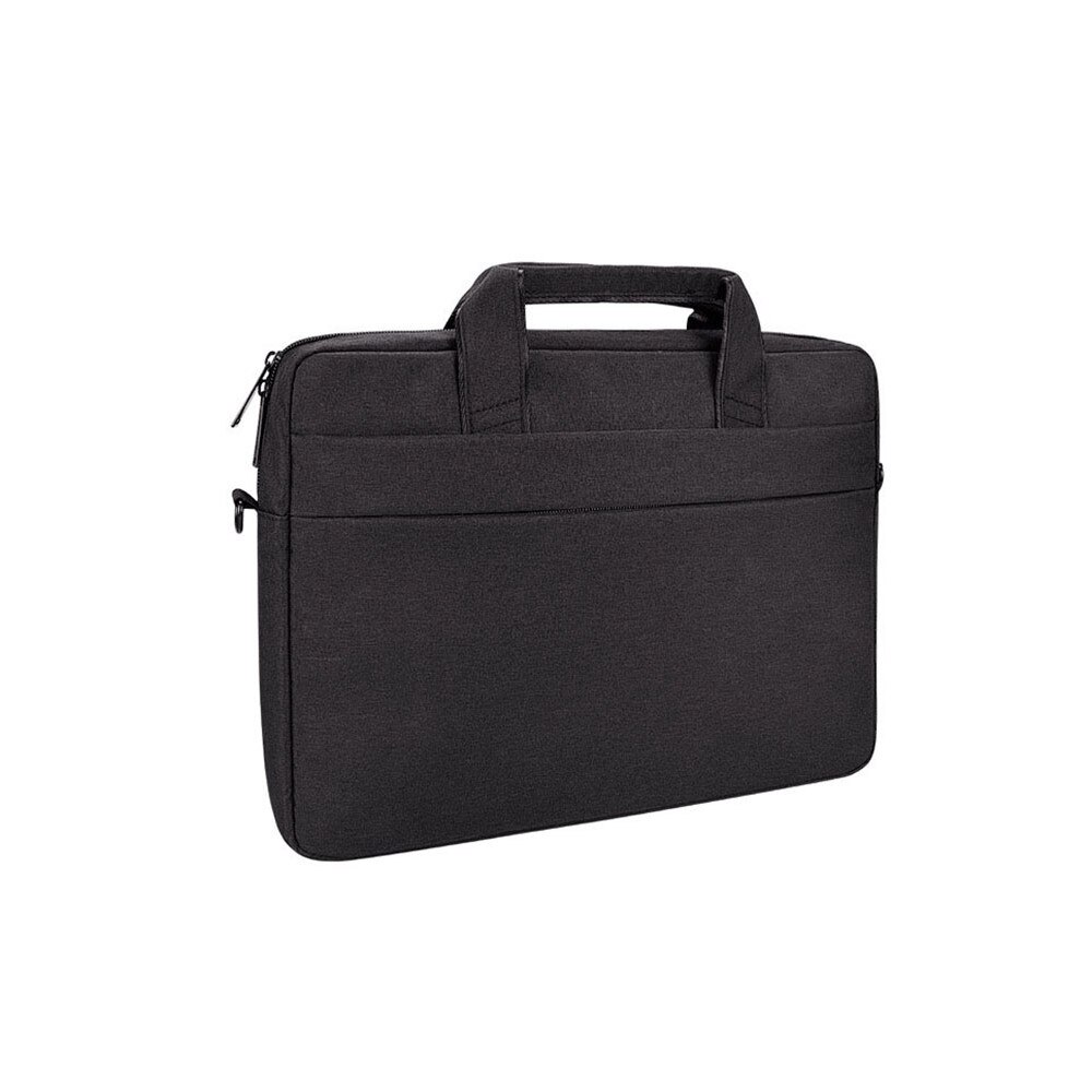 Geanta pentru laptop, Compatibilitate maxima 15.6 inch, Rezistenta la apa, Poliester, 42x32x6 cm, Negru