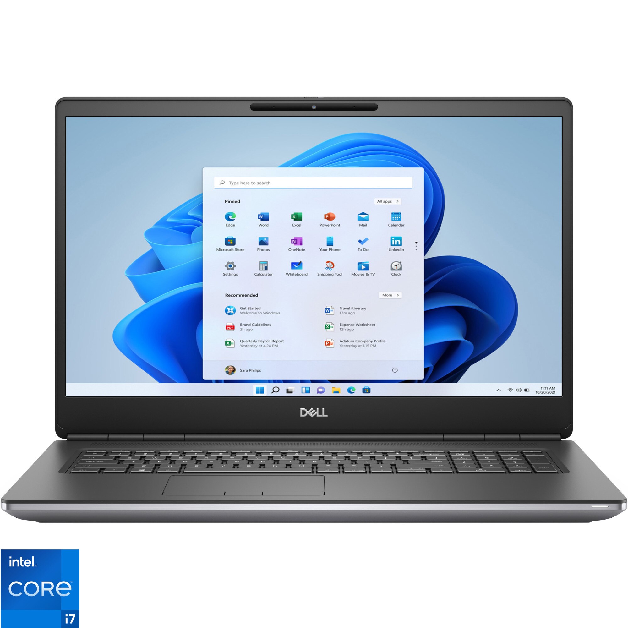 Laptop Dell Precision 7760 cu procesor Intel Core i7-11850H, 