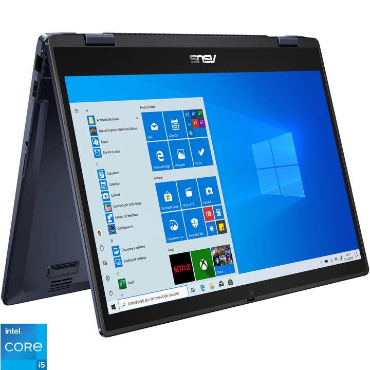 Laptop 2 in 1 ASUS ExpertBook B3 Flip B3402FEA cu procesor Intel® Core™ i5-1135G7, 14", Full HD, 16GB, 512GB SSD, Intel Iris Xe Graphics, Windows 10 Pro, Star Black