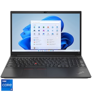 Laptop Lenovo ThinkPad E15 Gen 2 cu procesor Intel® Core™ i7-1165G7 pana la 4.70 GHz, 15.6", Full HD, IPS, 16GB, 512GB SSD, Intel® Iris® Xe Graphics, Windows 11 Pro, Black