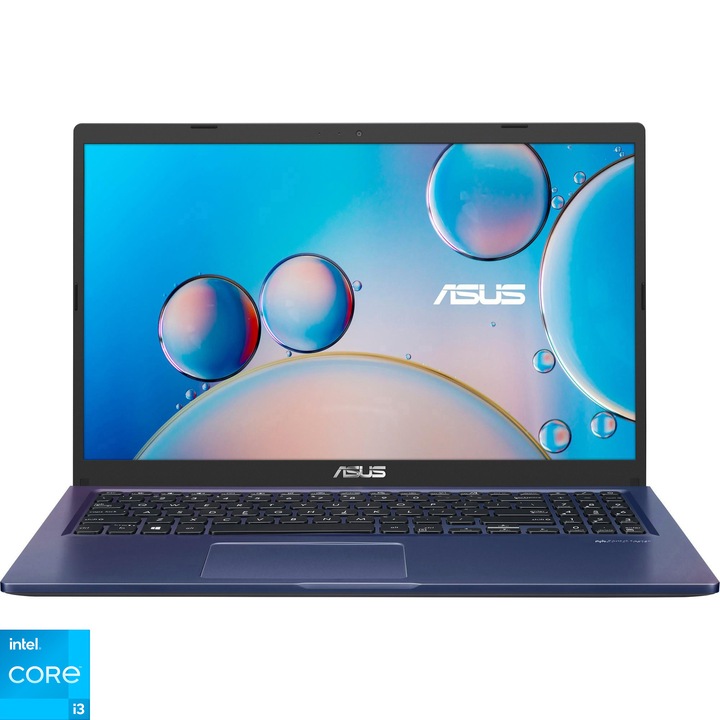 Лаптоп ASUS X515EA, Intel® Core™ i3-1115G4, 15.6", Full HD, RAM 8GB, 256GB SSD, Intel® UHD Graphics, No OS, Peacock Blue
