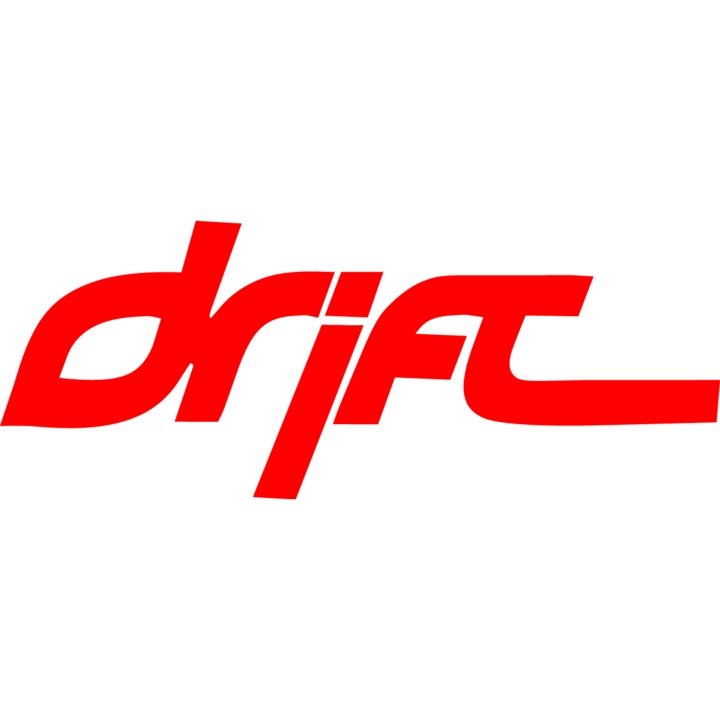 Sticker auto ''Drift v3'', 20x8 cm, Rosu
