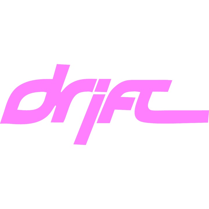 Sticker auto ''Drift v3'', 20x8 cm, Roz