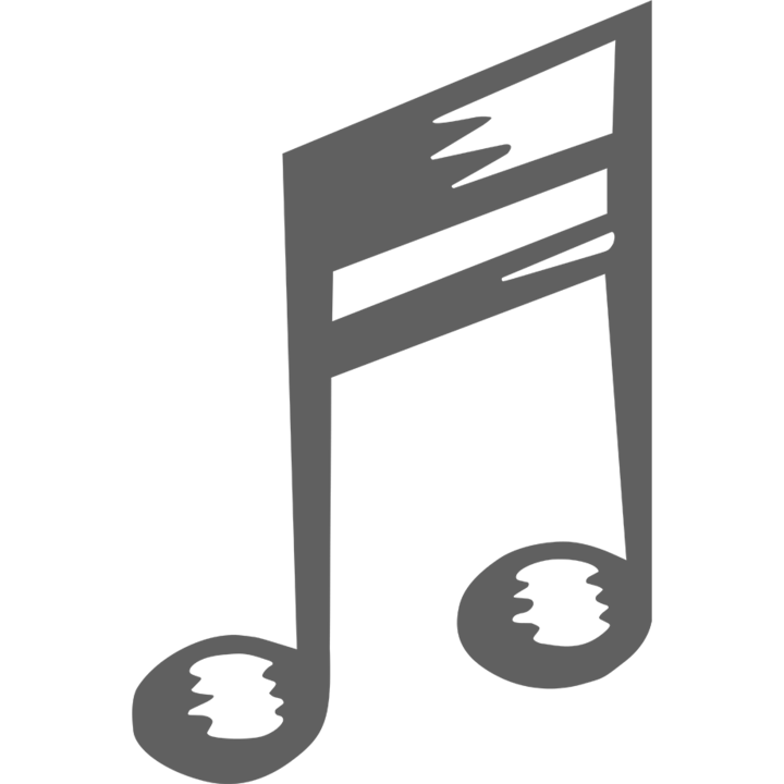 Sticker auto ''Note'', 14x7 cm, Gri