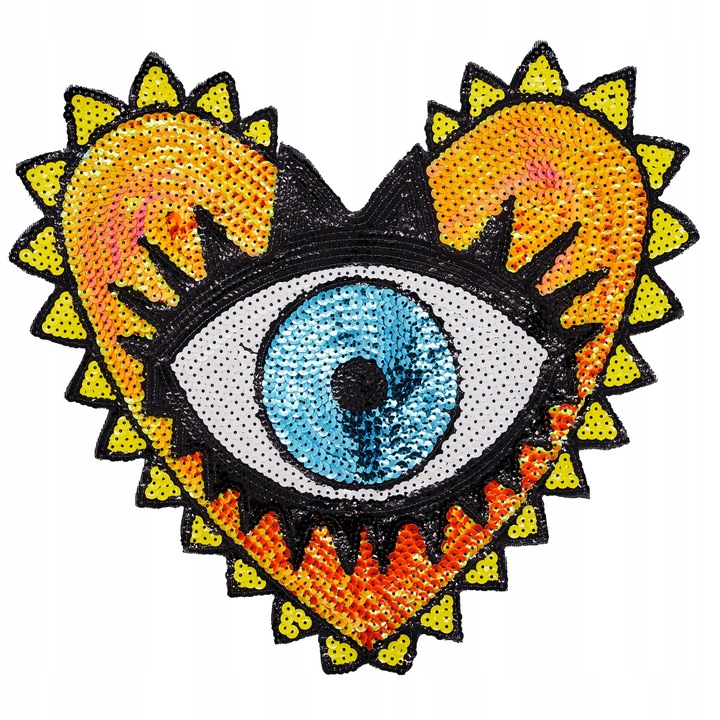 Petic Textil, Little Angel, Inima, Multicolor, 34 cm x 32 cm