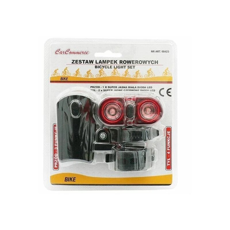 Set Far Si Stop Led Pentru Bicicleta Procart Moduri Iluminare Coliere De Fixare Emag Ro