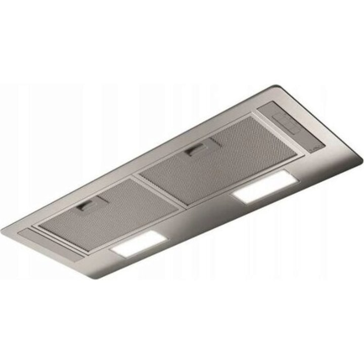 Hota decorativa de perete MAAN Elba Mini 3D WPB 431, tip semineu tubular, 31 cm, casmir, putere de absorbtie 380 m³/h, turbina SIT, 3 viteze, nivel zgomot 48–68 dB, iluminare LED 2x3W, evacuare sau recirculare, filtru metalic
