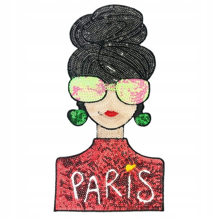 Petic Textil, Little Angel, Femeie, paiete, Multicolor, 13.5 cm x 26 cm