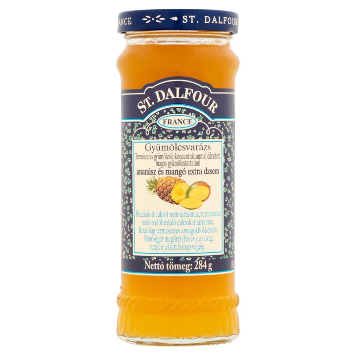 St. Dalfour Gyümölcsvarázs ananász és mangó extra dzsem, 284 g