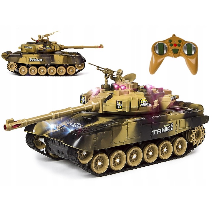 Tanc cu telecomanda, 6 ani +, 2,4 Ghz, Verde